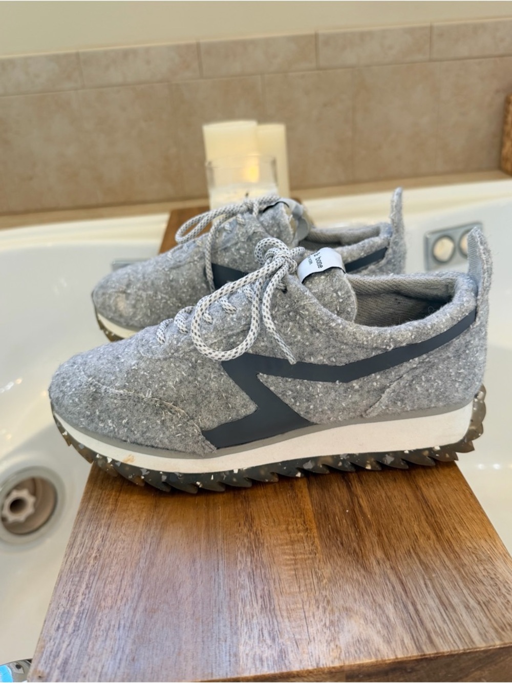 Rag and bone Gray Felt Sneakers EU 39 women’s 9